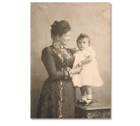 Han van Dam met moeder